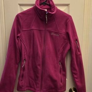 Columbia Women's Fuchsia Fleece Jacket Small Size